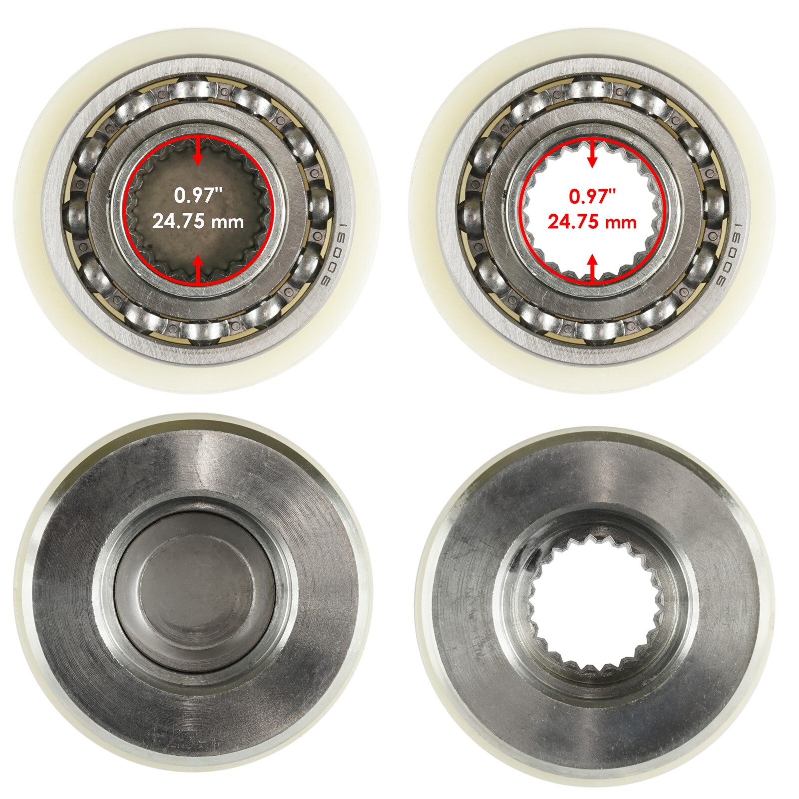 Caltric Complete Front Differential Rebuild Kit For Polaris RZR 4 800 2010