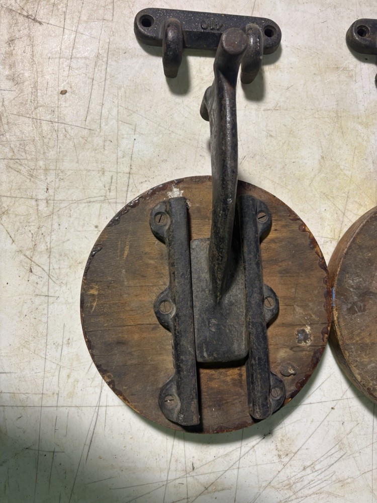 Vintage Iron Swing Out Stool Workbench Industrial