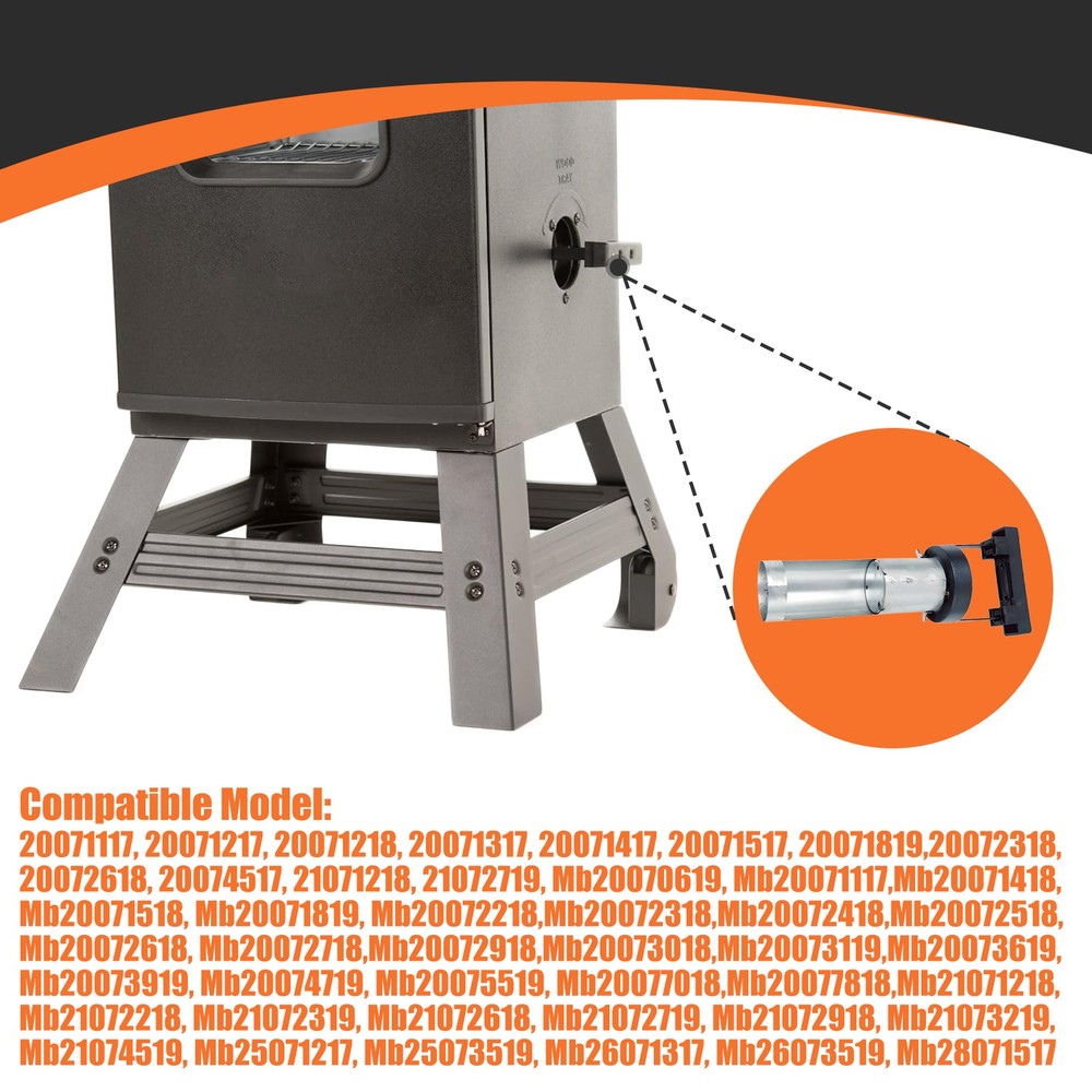 For Masterbuilt Wood Chip Loader Replacement for 9007160005 2" Diameter