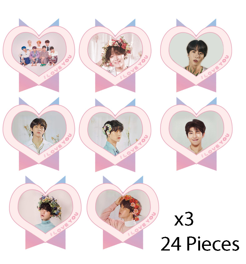 BTS Kpop Birthday Party Supplies Kit with Banner Balloons