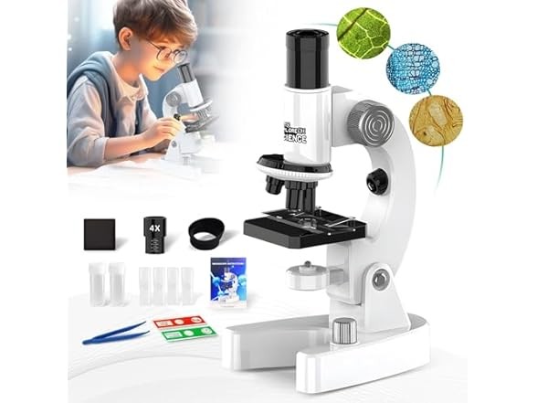 Children’s Microscope Science Kit White