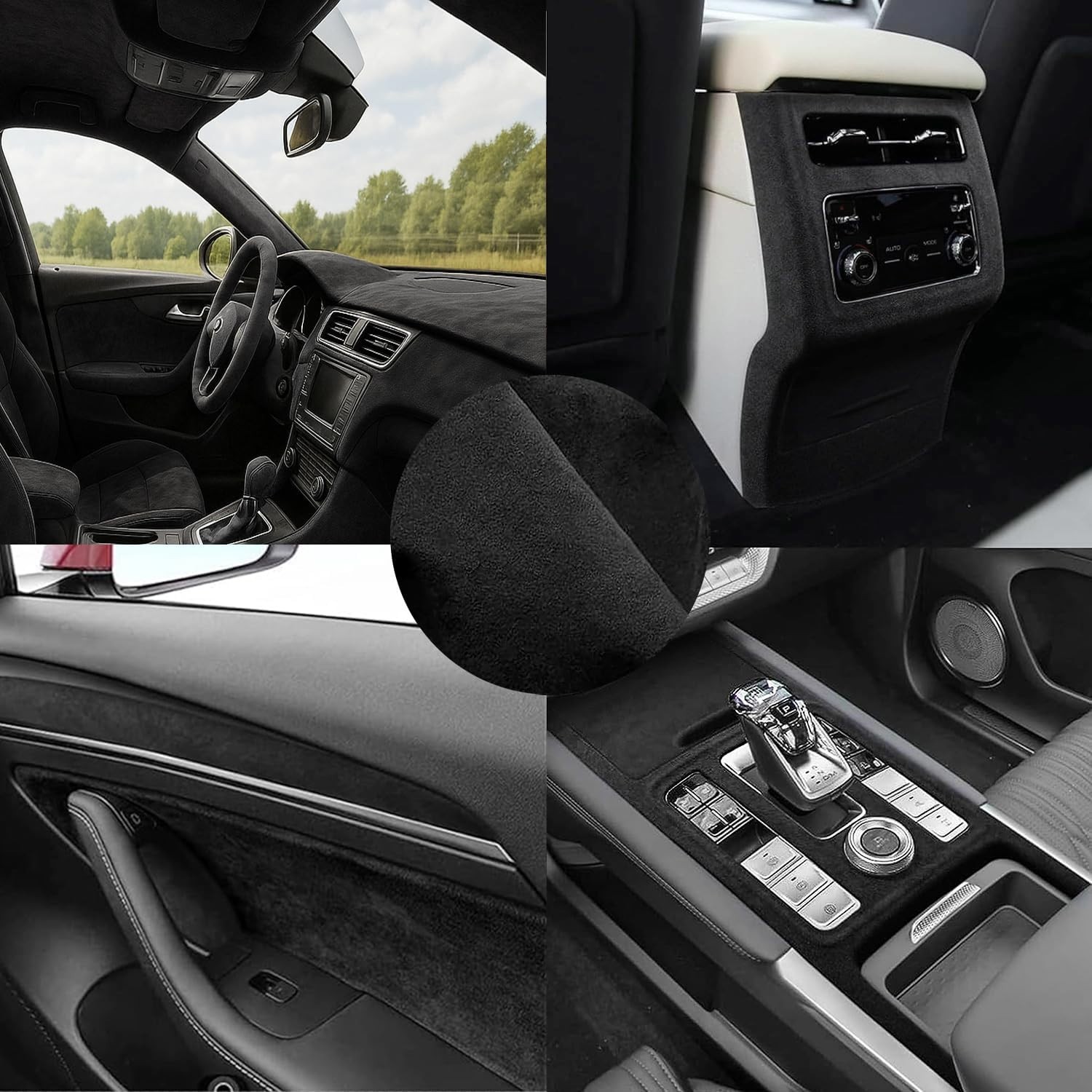 Alcantara self adhesive car wrap