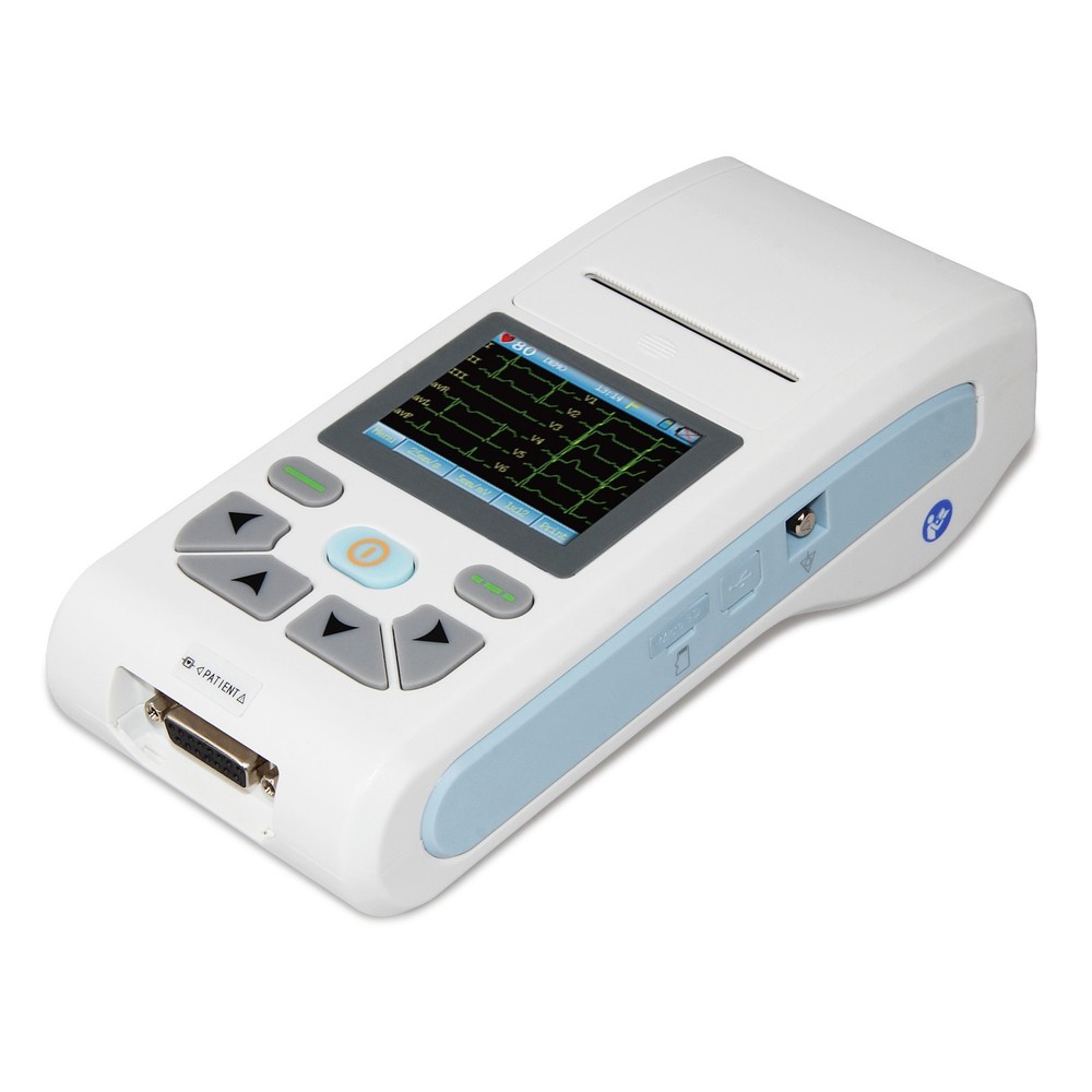 Handheld ECG EKG Machine 1/3/6/12-lead electrocardiograph Printer PC Software