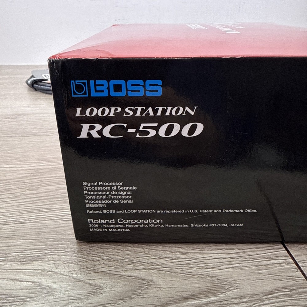 Boss RC-500 Loop Station Bundle W/ Gearlux Power Supply, Inst. Cbl , & Patch Cbl