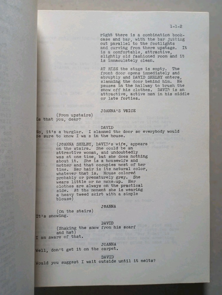 GOOD-BY, GHOST Harold J. Kennedy Comedy Play Script