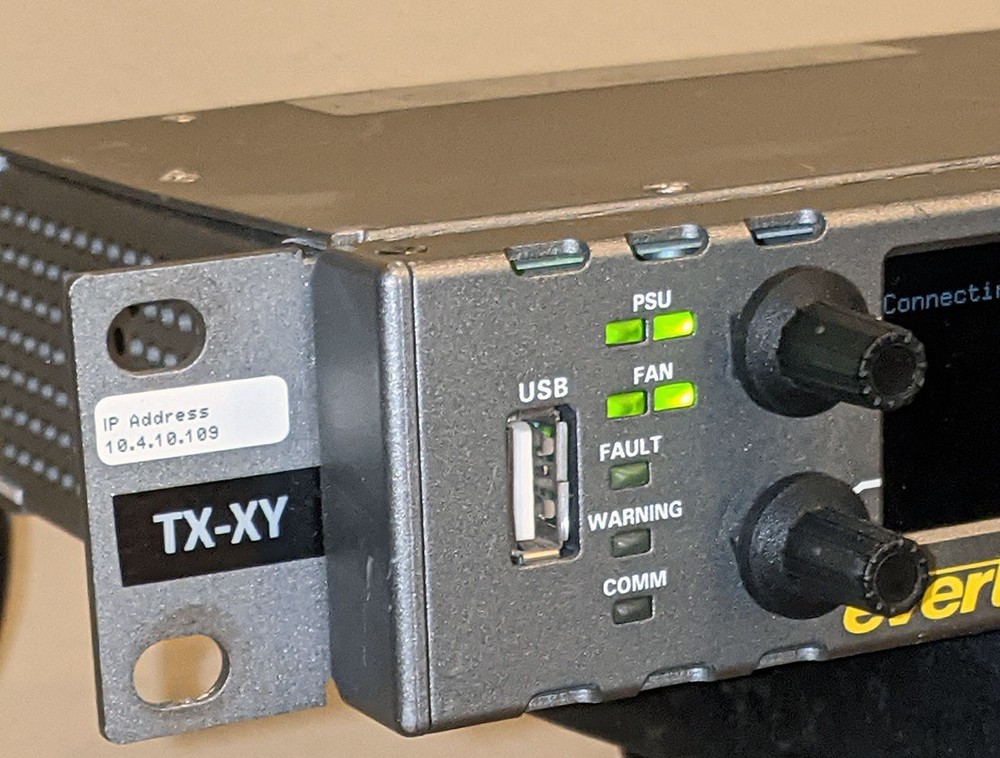 Evertz CP-1024E Quartz Router Control Panel, Rackmount Unit