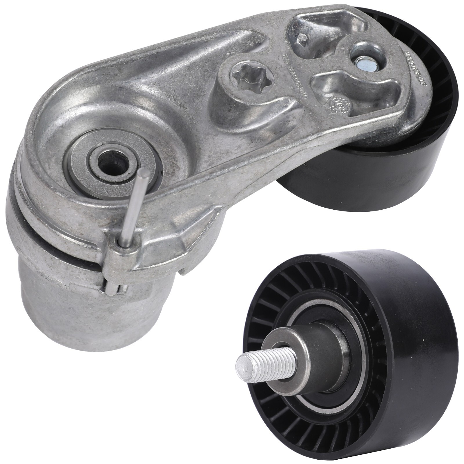 OEM Belt Tensioner Assembly & Pulley Drive Belt Kit for BMW 535i 640i 740i X5 X6