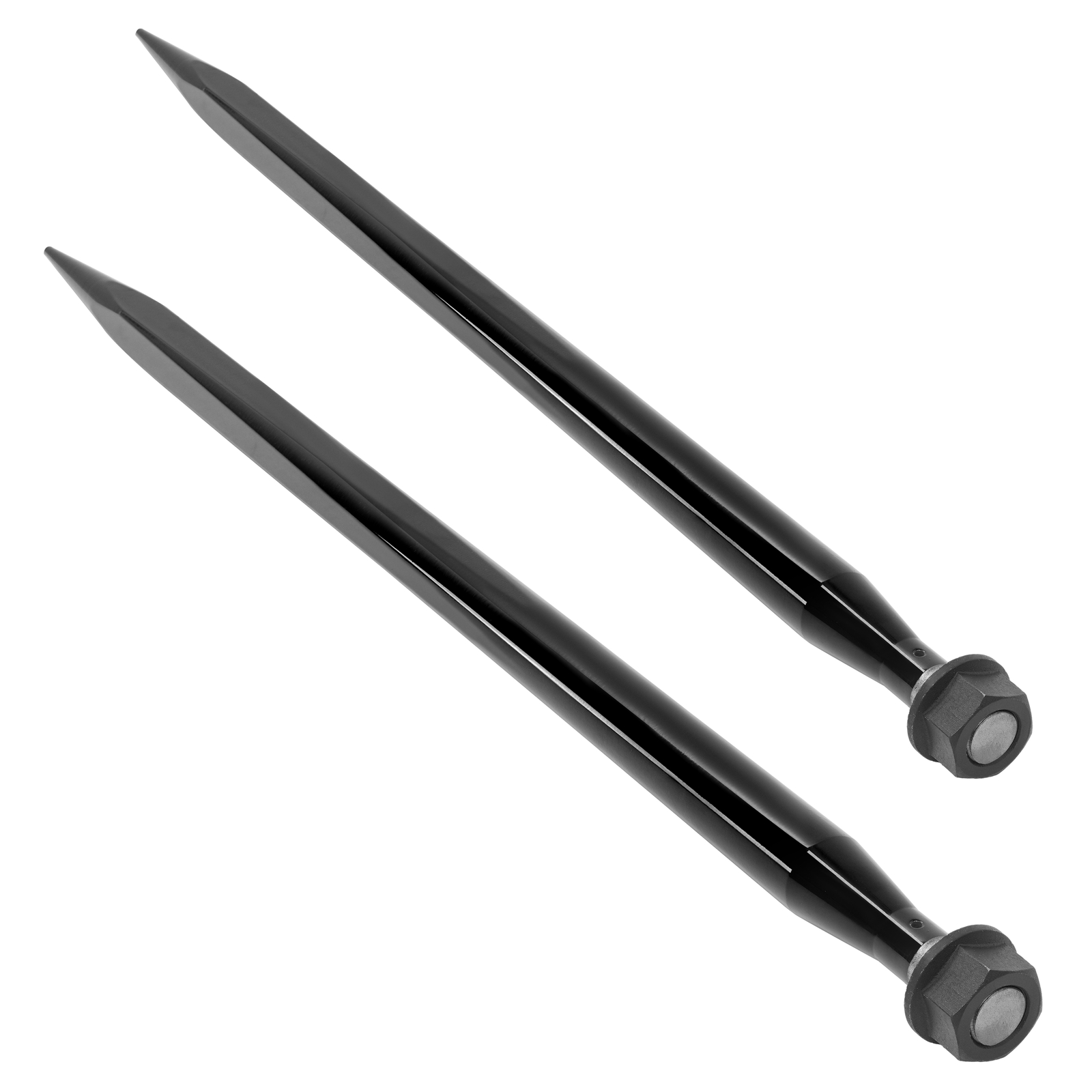 2PCS 49" Square Hay Spike Bale Spear Quick Attach Fork For Tractor Loader Bobcat