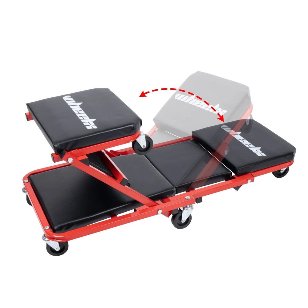 3-in-1 Rolling Mechanic Creeper Z Seat - Durable, Comfortable, Versatile