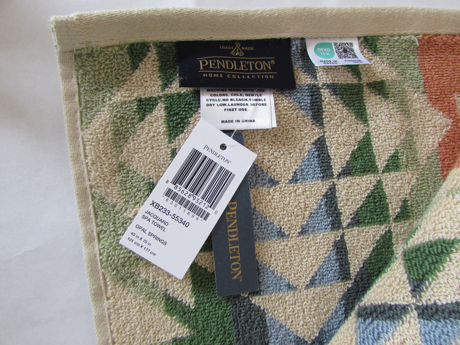 Pendleton Jacquard Beach Spa Towel Opal Springs Multicolor 40" x 70"