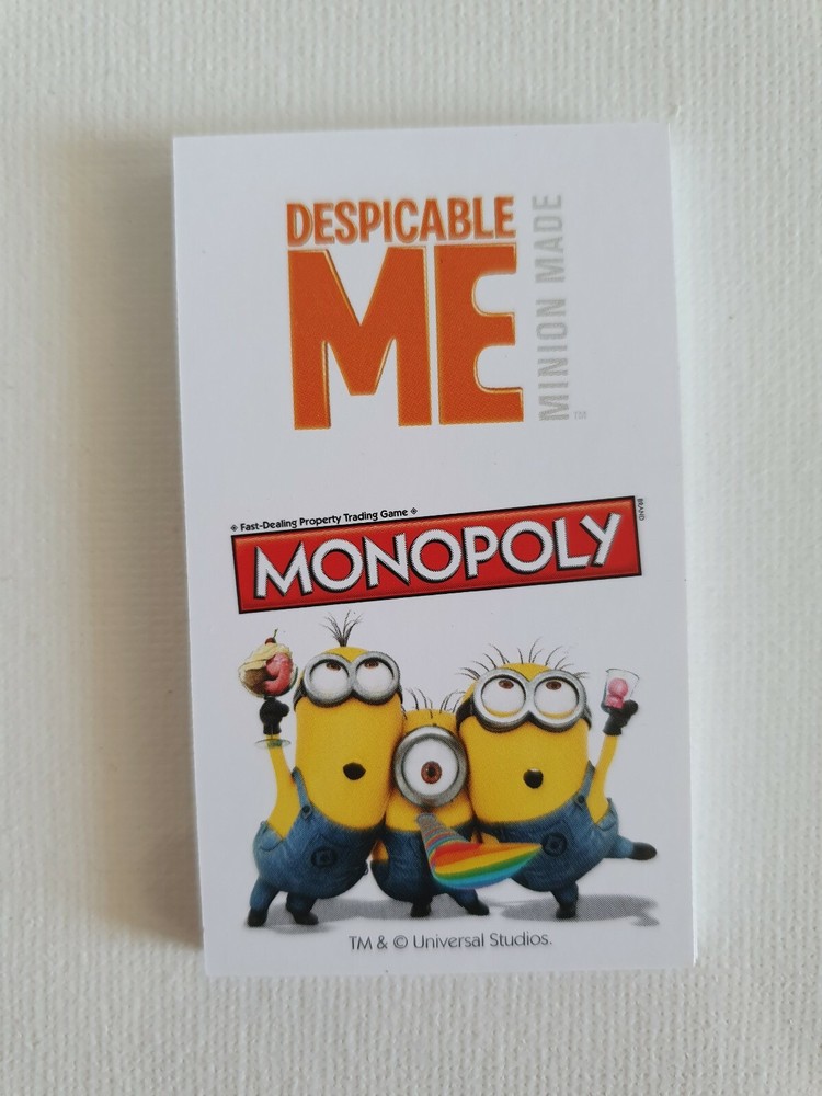MONOPOLY Despicable Me MINION Replacement PROPERTIES Complete