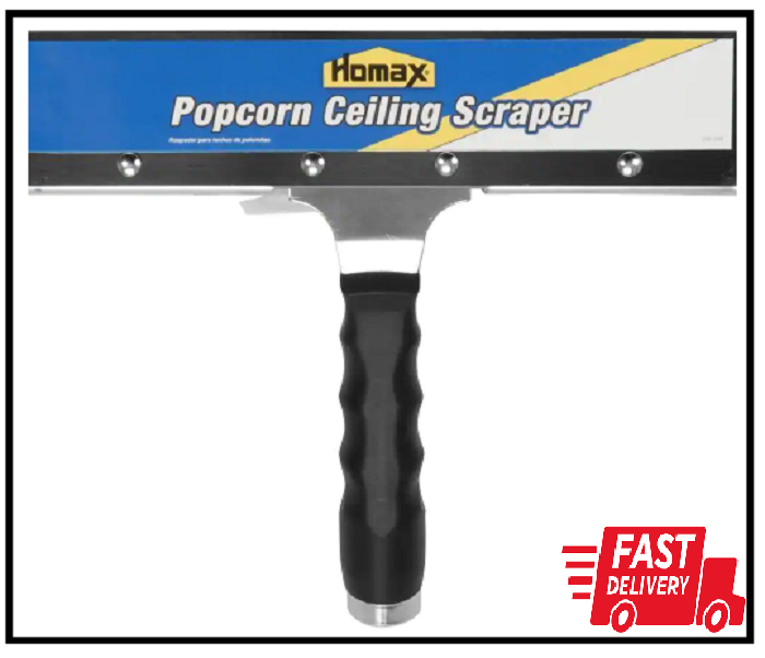 Ceiling Texture Scraper for Popcorn Ceiling Removal 12-Inch Metal Blade