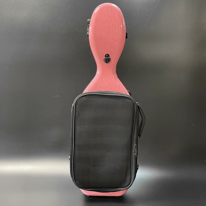 High quality Cello Shaped Full Size pink Compound carb Violin Case Strong