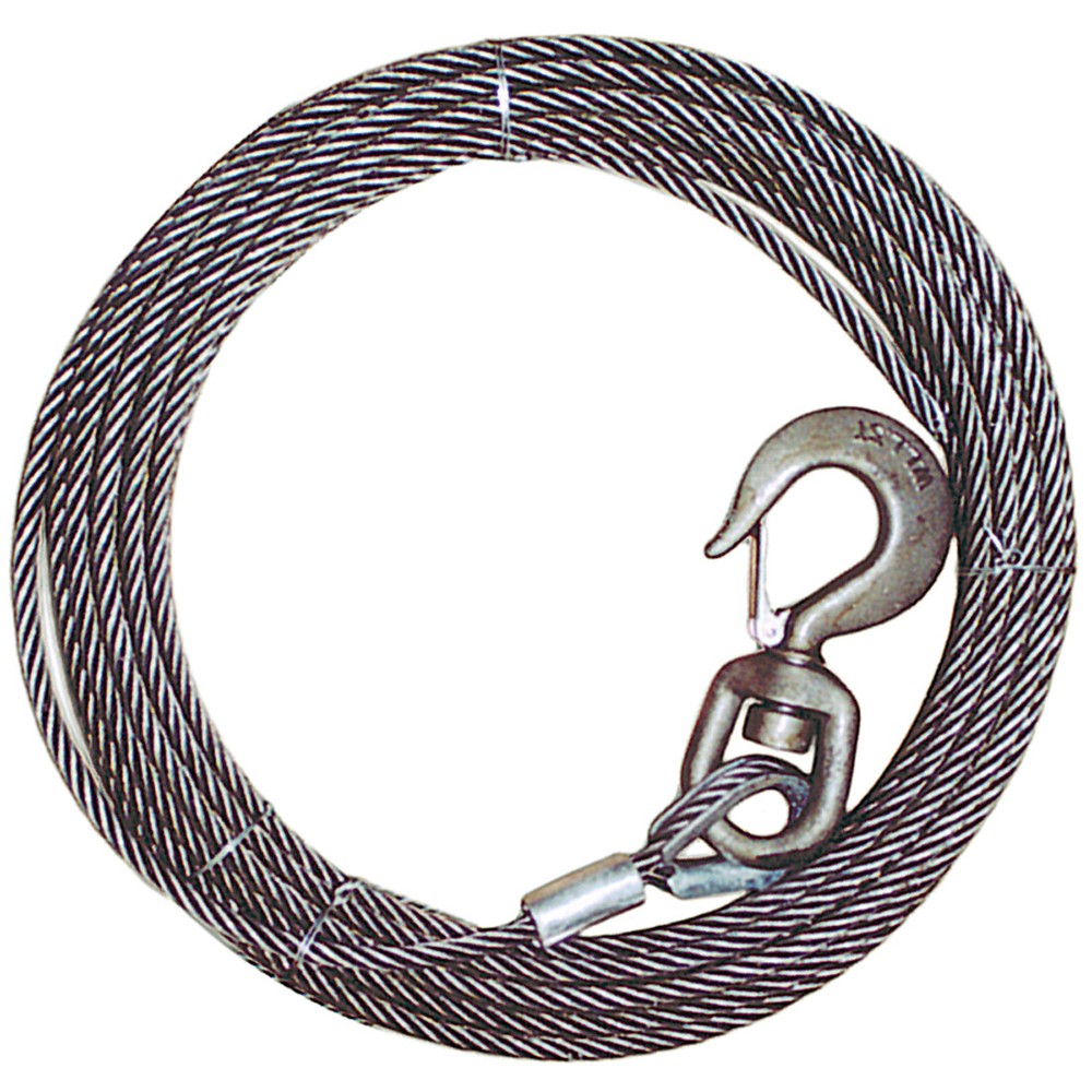 Winch Cable - 3/8" x 50' - MBS 12000 lbs.
