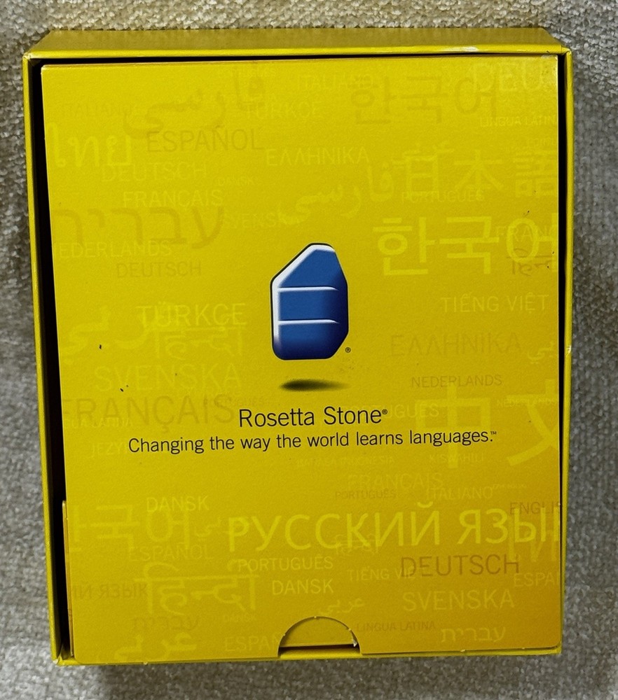 Rosetta Stone Hindi Levels 1 2 3 Language Learning Software Set Headset MP3 Box