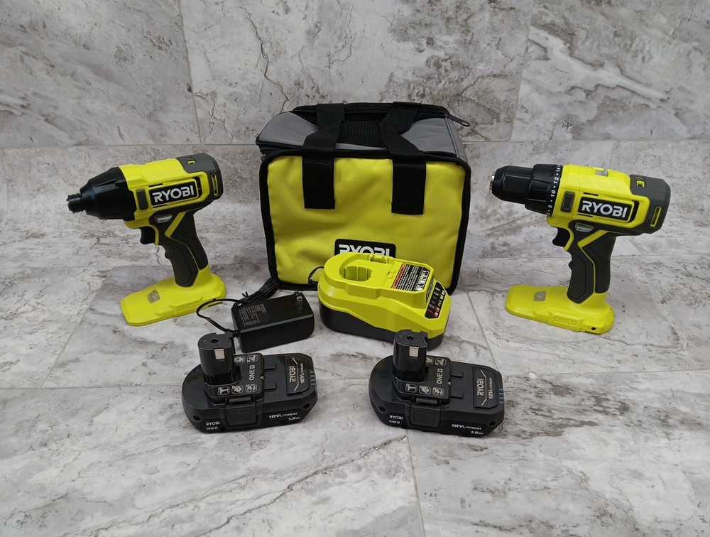 Ryobi ONE+ 18V Drill/Driver 2-Tool Combo Kit - PCL1200K2