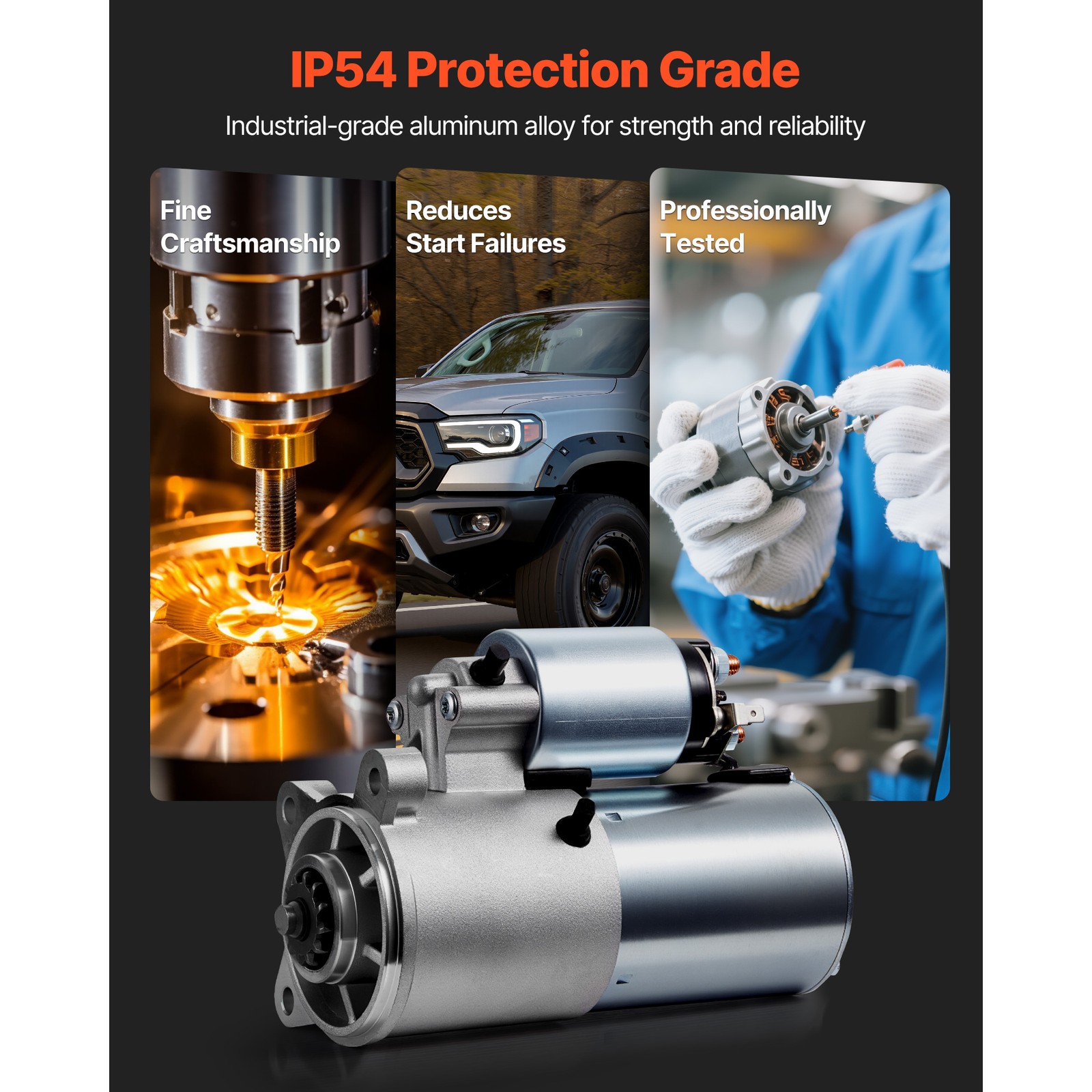 Starter Motor for Ford F-150 F-250 F-350 Super Duty 4.6/5.4/6.2/6.8L V8 V10 6646