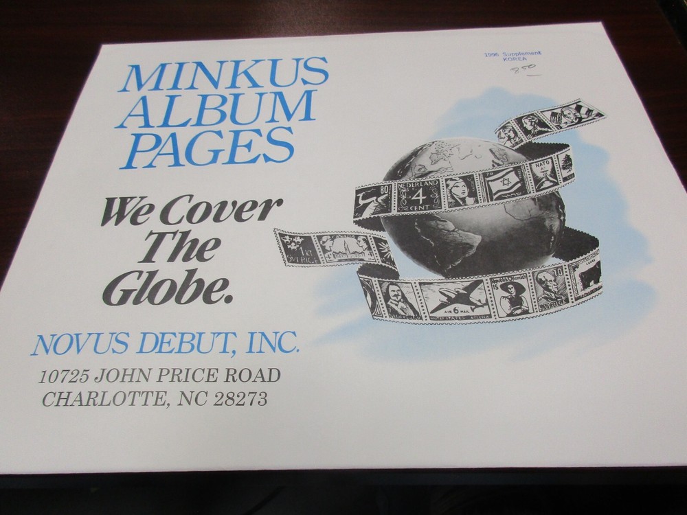 "MINKUS" ALBUM PAGES 1996  SUPPLEMENT KOREA  W/FREE SHP.