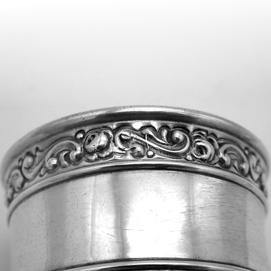 Rose Scroll Napkin Ring Gorham Sterling Silver No Mono