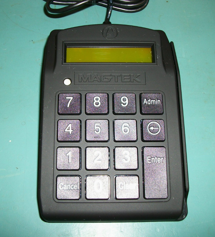 MAGTEK P/N 21087008 Dynapad Card Reader Authenticator Encrypted Keypad w/USB