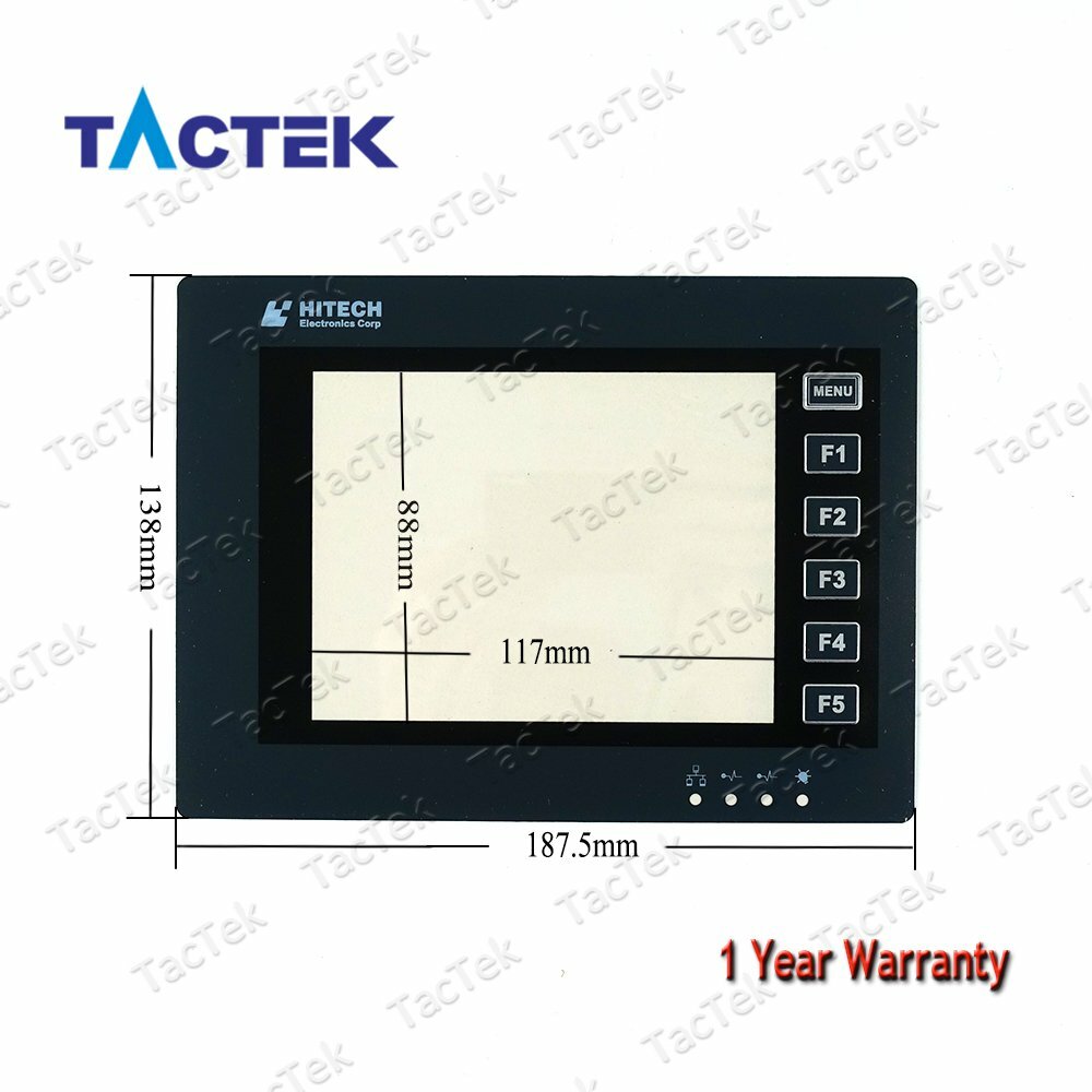 Touch Screen Panel for HITECH PWS6600T-P + Overlay + Membrane Keypad Button