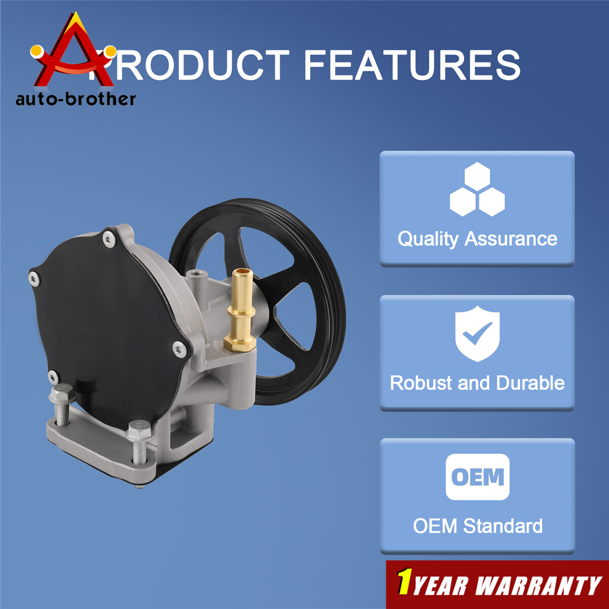 Vacuum Pump 12696313 For 2014-20 Silverado Sierra Suburban Tahoe Yukon Escalade