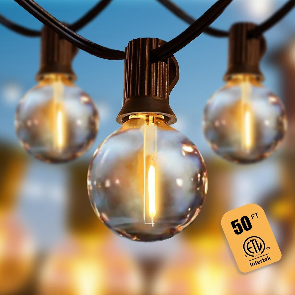 Solar String Lights -50~200Ft LED Outdoor String Lights -Shatterproof,Waterproof