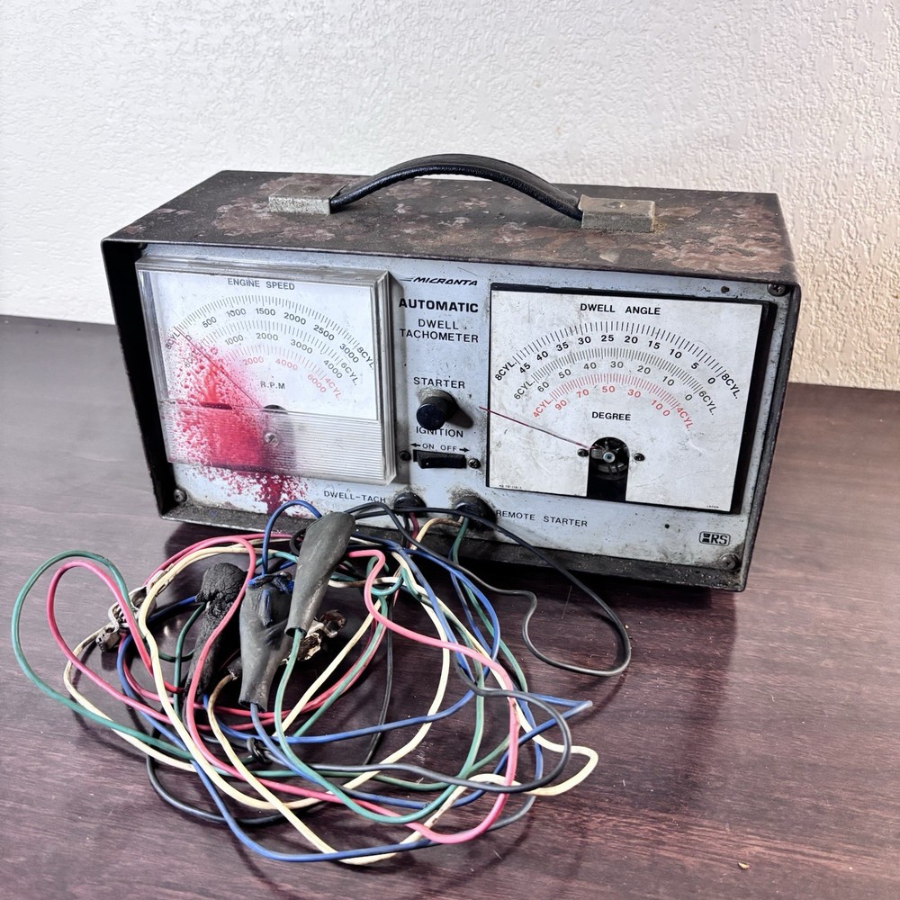 Vintage Micronta Automatic Dwell Tachometer Remote Starter