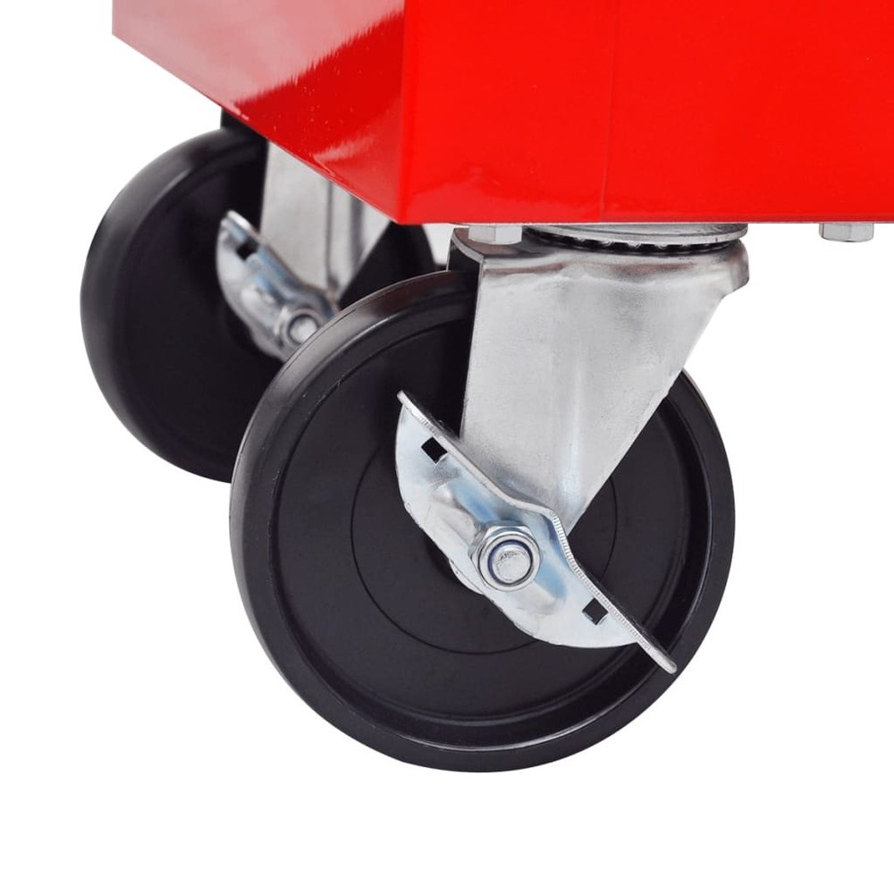 NNEVL Workshop Tool Trolley 5 Drawers Red