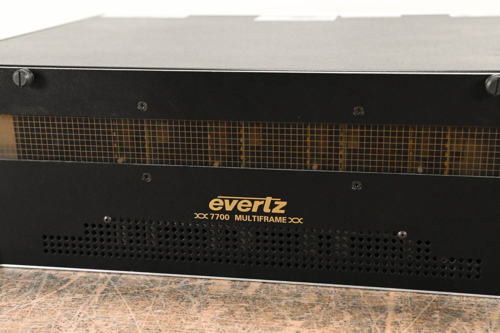 Evertz 7700FR-C MultiFrame Chassis with Cards CG00424