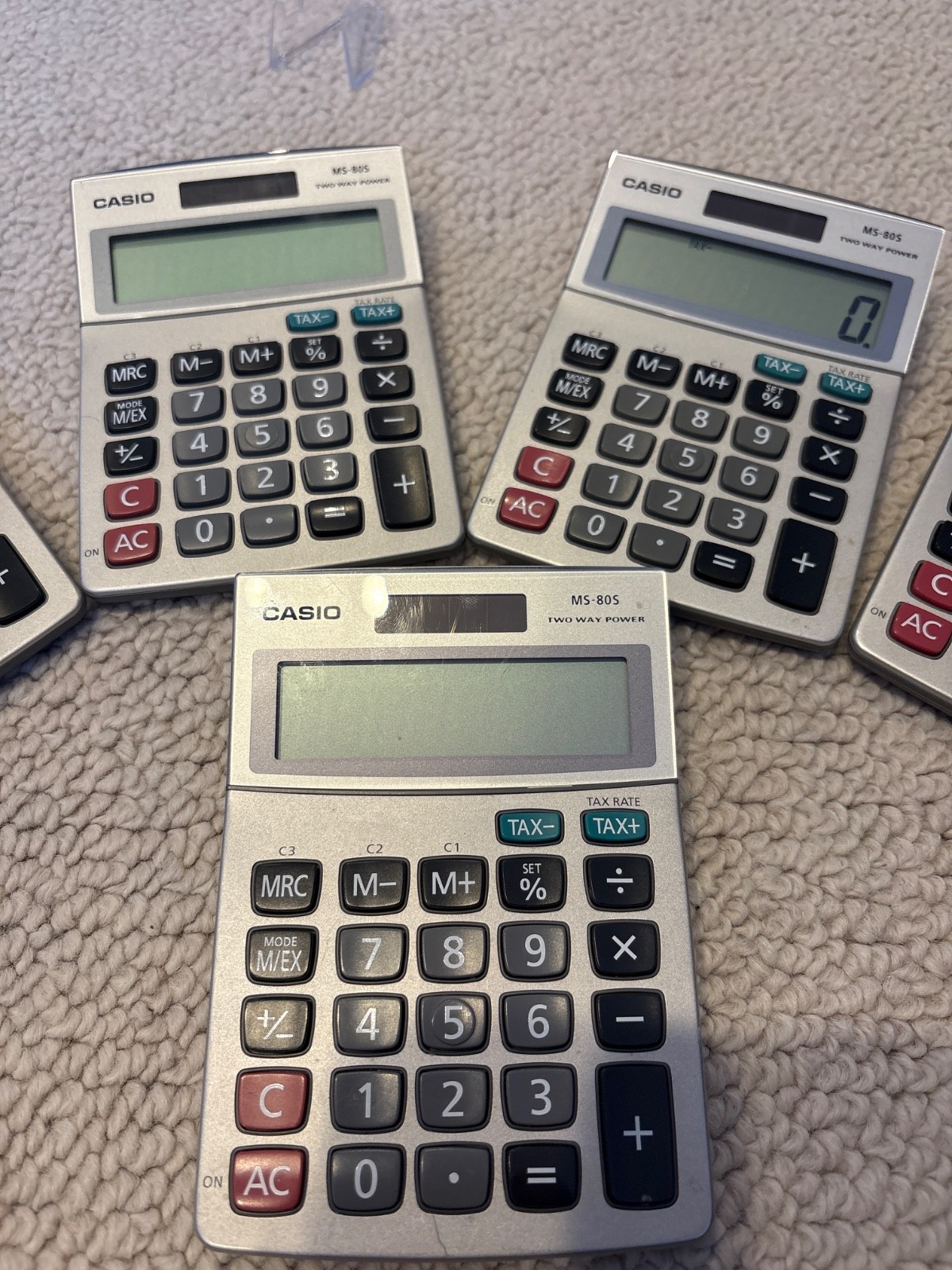 Casio MS80S Desktop Calculator - Silver Brand New Battery