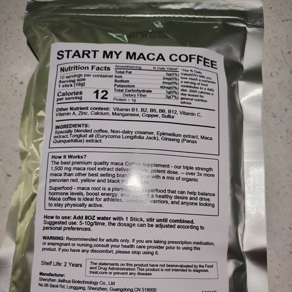 Black Maca Coffee  10Pc/box