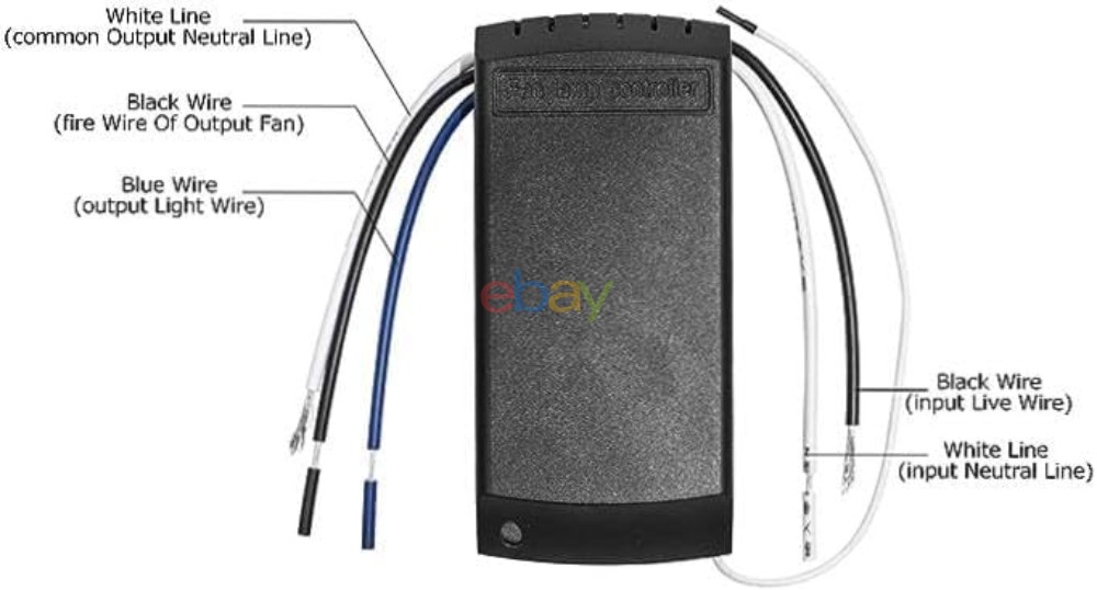 Universal Ceiling Fan Lamp Light Timing Wireless Remote Receiver Kit For Hunter