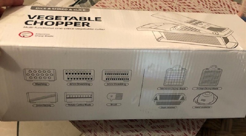 15pcs/Set Multifunctional Vegetable Chopper - Blue