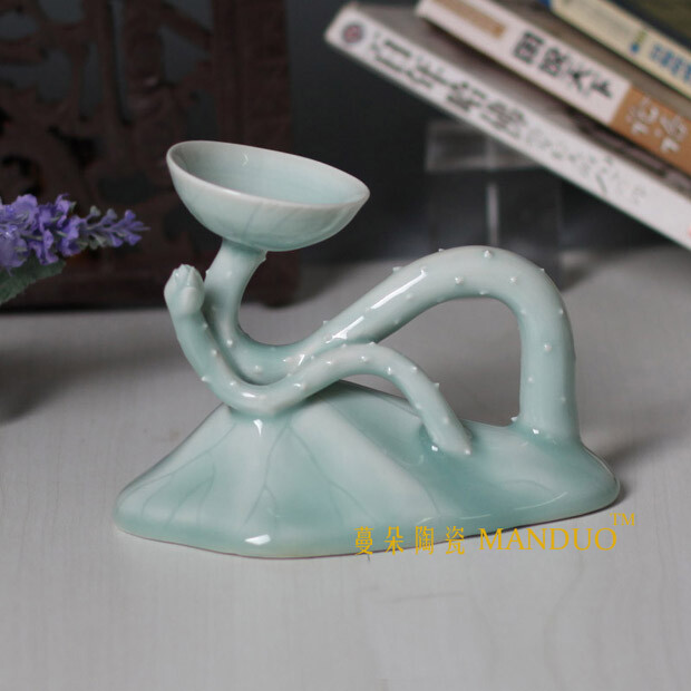 Columnar Candlestick Ceramic Art Candlestick