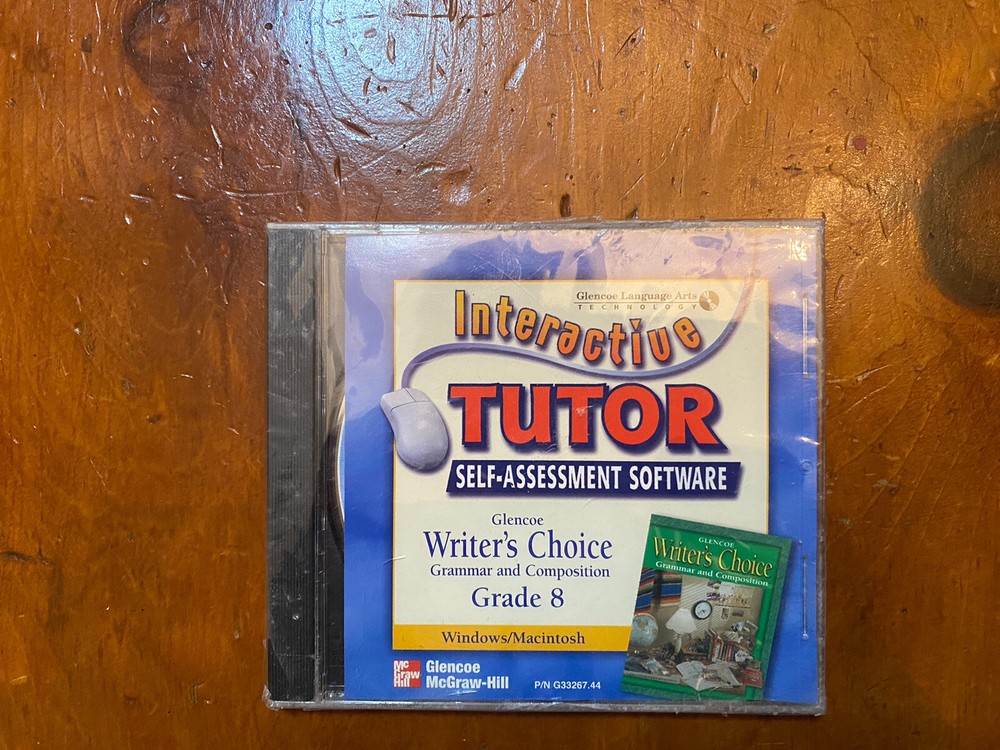 Interactive Tutor Self-Assessment Software Glencoe Language Arts Grade 8 New