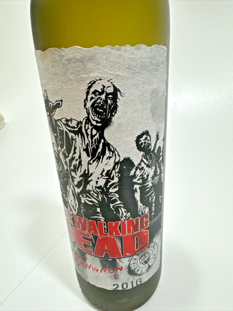 The Walking Dead Cabernet Sauvignon WINE Empty bottle 2016