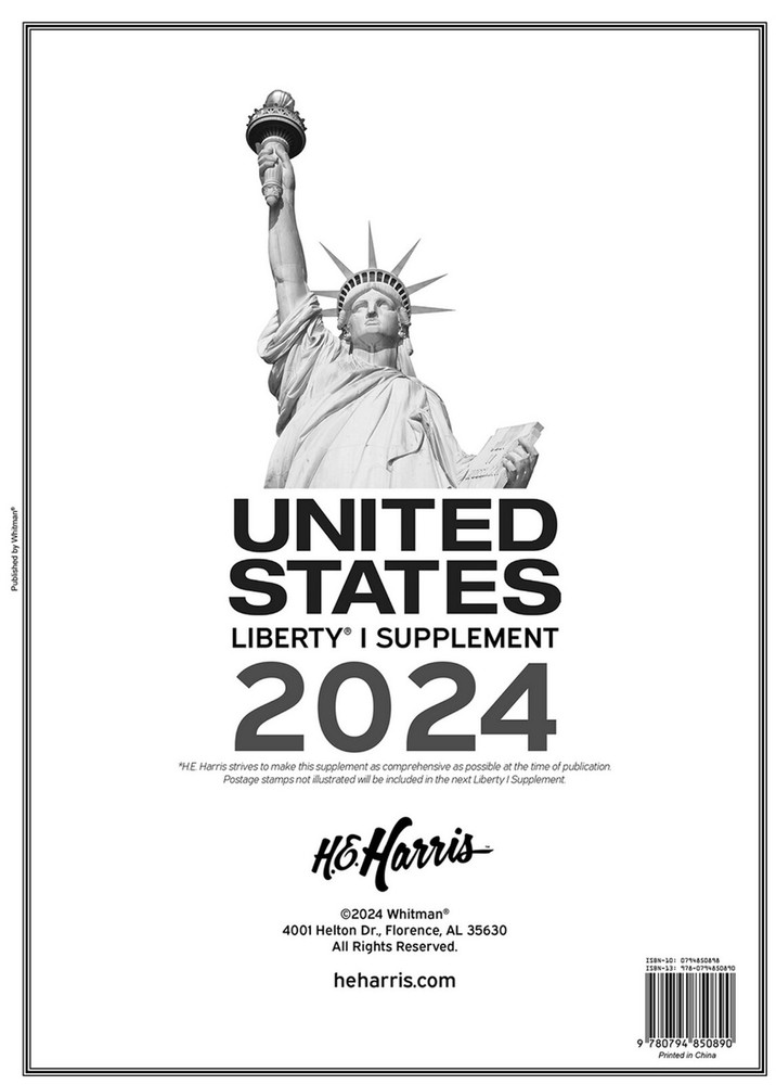 H E Harris Liberty 1 2024 Stamp Album Supplement ( HE HARRIS LIBERTY I 2024 )