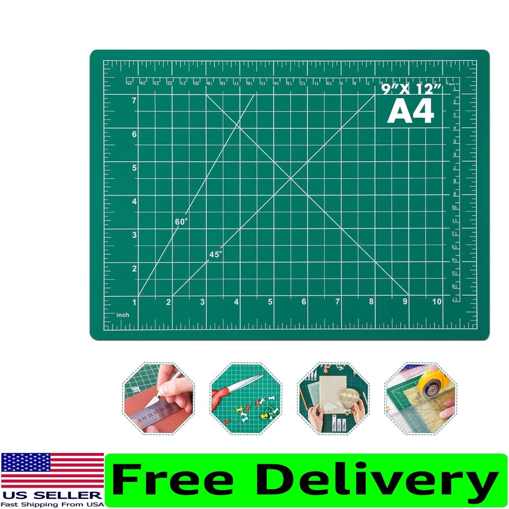 Versatile 12x9 Double-Sided Crafting Mat - Perfect for Precision Sewing Projects