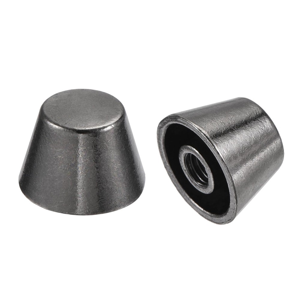 10x7mm Rivet Studs Screw Back Flat Cable Feet Stud Dark Grey 8pcs