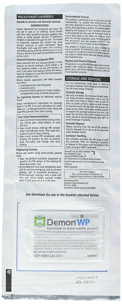 Syngenta Demon WP Insecticide SAME-DAY SHIPPING