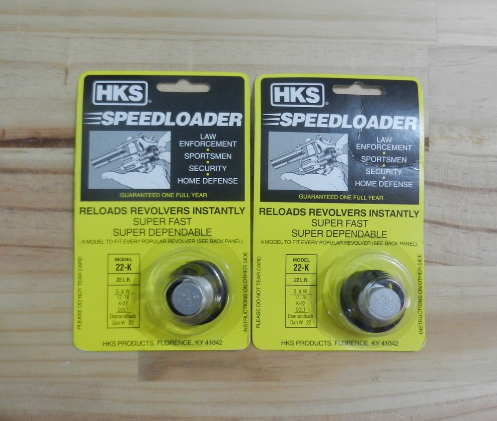 HKS Speedloader;  22-K;  6-Shot;  22 LR;  2 Pack;  Fast & Dependable