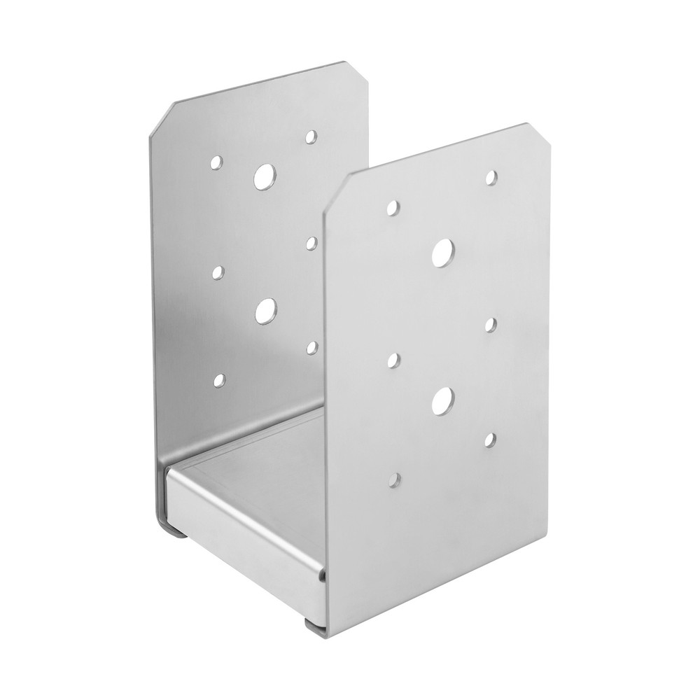 201 Stainless Steel Post Base, 12PCS Post Anchor Brackets, Adjustable Post Base