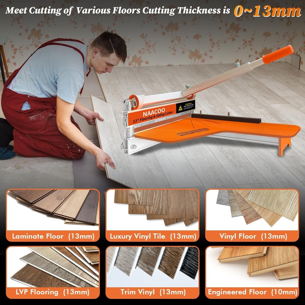 Laminate/Vinyl Floor Cutter with Extra Blade for Work Efficiently