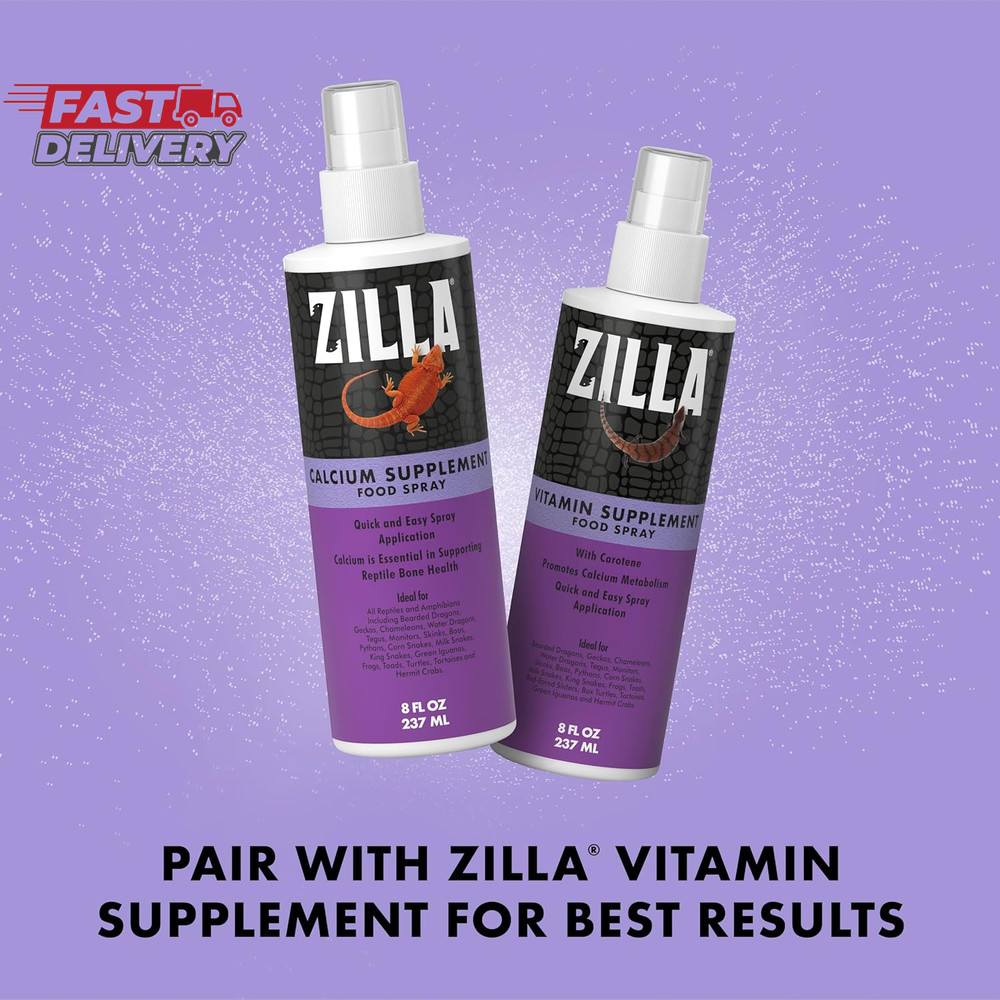 Zilla Calcium Supplement Spray 8 Oz.