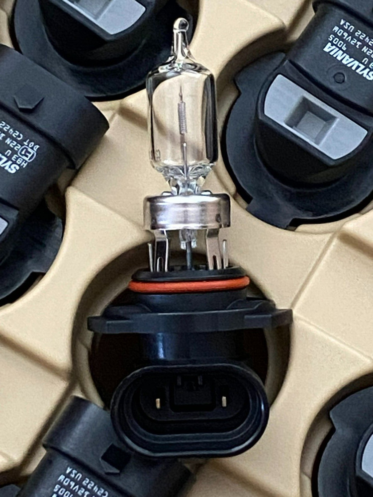 9005 Headlight Bulbs Sylvania Basic HB3 U (12V, 60W) Bright TWO in Bulk Package