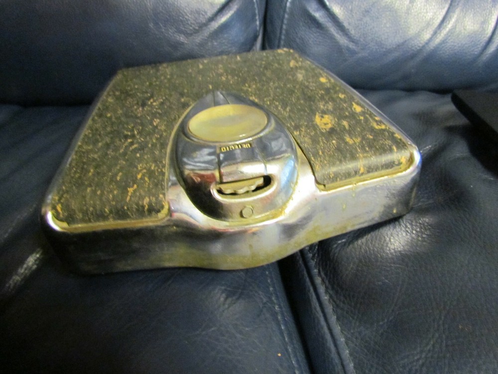 Vintage Detecto Bathroom Scale Black & Chrome