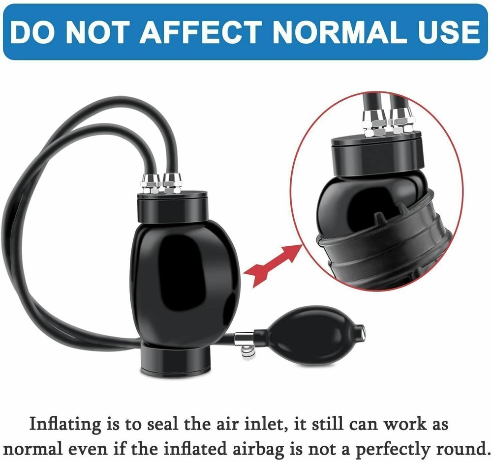 Intake Inflatable Bladder Adapter fit EVAP Smoke Leak Detector Machine Universal