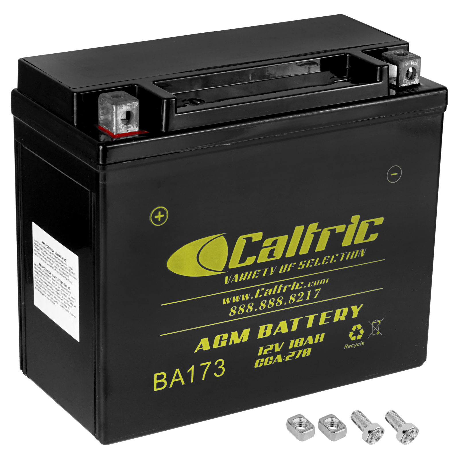 Caltric  YTX20H-BS  AGM  Battery  for   Yamaha    12V / 18AH / CCA 270