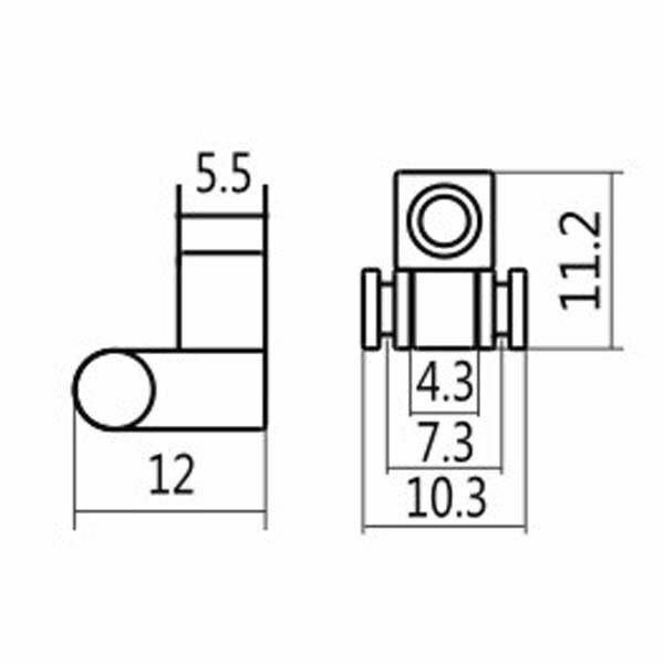 Chrome Strat String Tree Retainer Rollers 2pc.